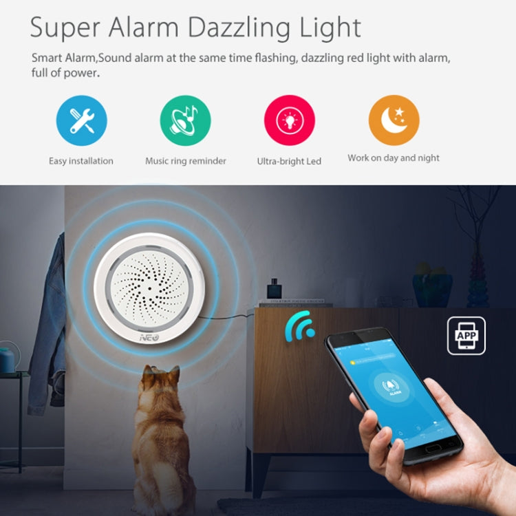 NEO NAS-AB02WT WiFi USB Siren Alarm with Temperature & Humidity Sensor, AB02WT NEO NAS-AB02WT WiFi USB Siren Alarm with Temperature & Humidity Sensor, AB02WT